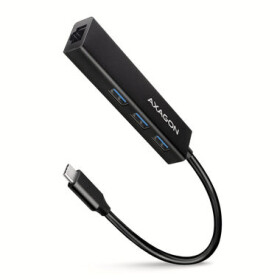 AXAGON HMC-GL3A USB-C hub + Gigabit LAN černá / 3x USB 3.2 + RJ-45 / 20 cm (HMC-GL3A)