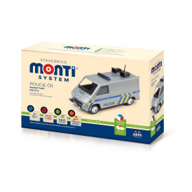 Stavebnice Monti System MS 27,5 Policie ČR Renault Trafic 1:35 v krabici 22x15x6cm