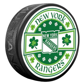 Mustang Puk New York Rangers NHL Lucky St. Patrick's Day Puck