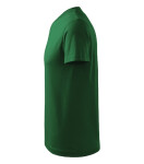 V-neck tričko unisex lahvově zelená XL