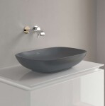 VILLEROY & BOCH - Loop&Friends Umyvadlo na desku, 56x38 cm, s přepadem, CeramicPlus, Graphite 4A4900i4