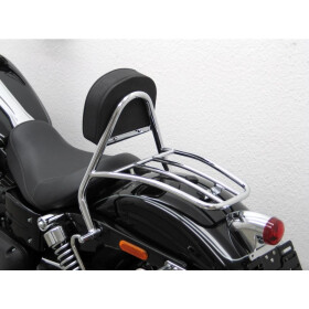 Opěrka řidiče s nosičem Fehling Harley Davidson Wide Glide Bj. 10, černá