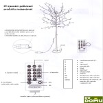 Melfin Svítící stromek třešňový květ s 220LED 220 cm výška / venkovní provoz