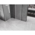 MEXEN/S - Velar L sprchový kout, posuvné dveře 120 x 90, dekor, bílá 871-120-090-33-20