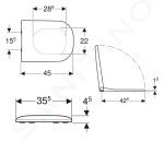 GEBERIT - Smyle WC sedátko, softclose, bílá 500.979.01.1