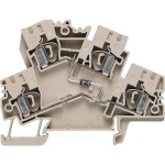 Weidmüller 8670520000 řadová svorka pro konstrukční prvky pružinová svorka Tmavě béžová 50 ks