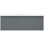 MEXEN/S - Rivel koupelnová skříňka 70 cm s umyvadlem Vela, 1 šuplík, reliéf , grafit mat/bílá mat 91A20-07023-1-BF66-W23M01
