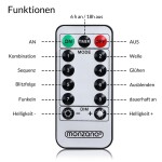 DBA Vánoční svítící rampouchy, venkovní 80LED s ovladačem