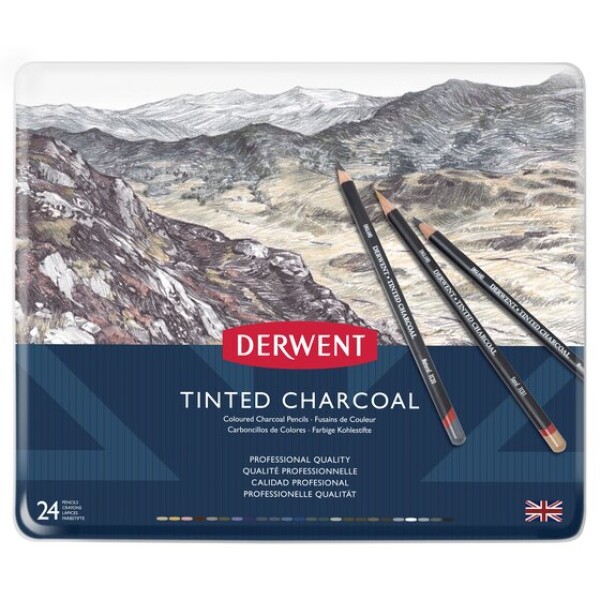 Derwent Tinted Charcoal 2301691 24 ks, tónované uhly
