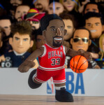 Plyšový hráč Chicago Bulls NBA Scottie Pippen Bleacher Creatures