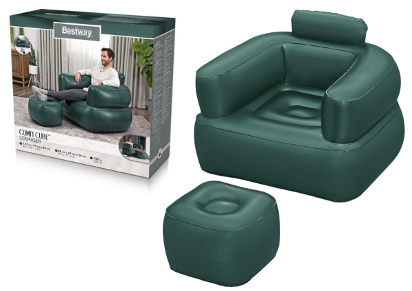 Mamido Nafukovací křeslo Bestway 75137 tmavě zelené