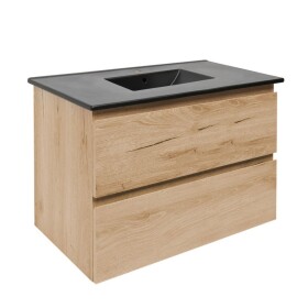 Koupelnová skříňka 2 zásuvková s umyvadlem SAT B-Way 79x50x45 cm dub mat BWAY280OAKU4B BWAY280OAKU4B
