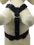 AnimALL Postroj popruhový černý M-L 50-70 cm/25 mm (113280)
