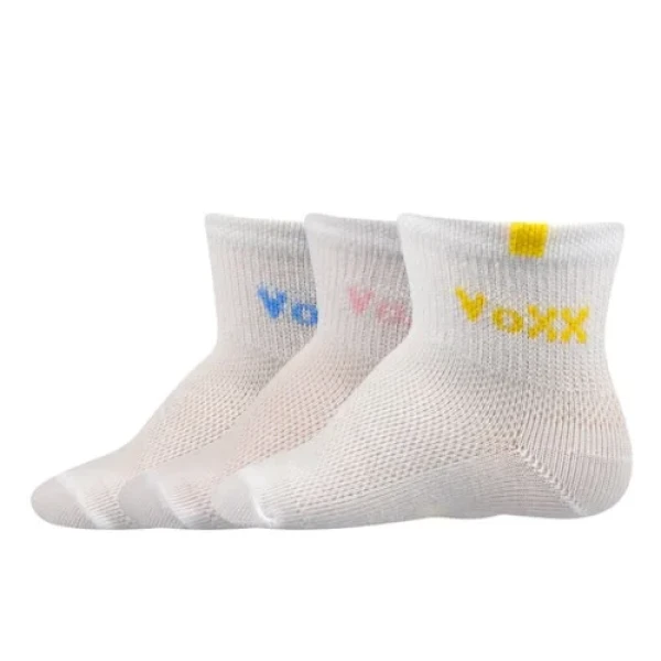 VOXX Ponožky kojenecké FREDÍČEK mix bílé (3 páry) 14-17 101000