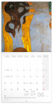 Poznámkový kalendář Gustav Klimt 2025, 30 30 cm
