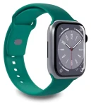 Puro ICON Jade / Řemínek pro Apple Watch / 42/44/45/49 mm / Silikon (PUICNAW44DKGRN)