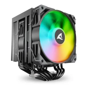 Sharkoon A60 RGB černá / 2x 120mm / 260W TDP / 1800 RPM @30 dB / RGB / AMD + Intel (4044951042050)