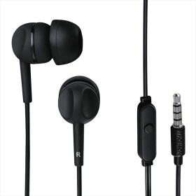 THOMSON EAR3005 sluchátka s mikrofonem / silikonové špunty / černá (132479-T)