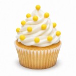 Cukrové perly SweetArt žluté 7 mm (50 g)
