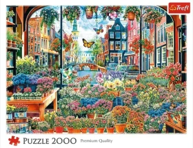 TREFL Puzzle Květinářství v Amsterdamu