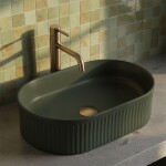 REA - Umyvadlo na desku Vanda Olive Matt 49x31 REA-U3611