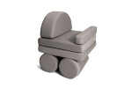 SHAPPY Dětský pěnový houpací taburet SHAPPY ORIGINAL Barva: Dark Grey