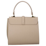 Elegantní dámská kožená kabelka do ruky Alina, tmavě béžová