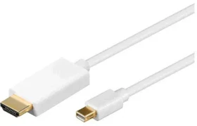 MicroConnect Mini DP 1.2 - HDMI Kabel M-M / 3m / 1920x1080 / bílá (MDPHDMI3)