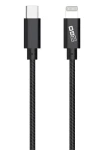2GO 797162 antracitová / Datový kabel / Lightning - USB-C / 1 m / MFi certifikace / nylonový (797162)