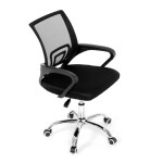 Dětská židle, výškově nastavitelná, černá síťovina, KA-L103 BK