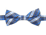 Britain modrý károvaný motýlek pro psa | 20 - 44 cm Barva: Modro-černá