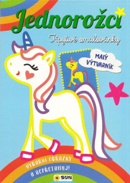 Jednorožci Třpytivé omalovánky