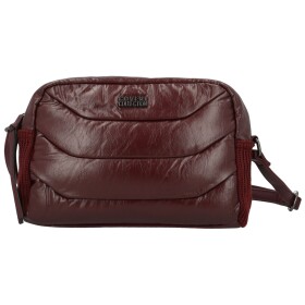 Trendy dámská koženková crossbody kabelka Coveri Darcy, vínová