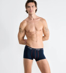 Pánské boxerky Start Hipster C2P box - BLUE - DARK COMBINATION - tm.modrá-vínová M008 - SLOGGI BLUE 5