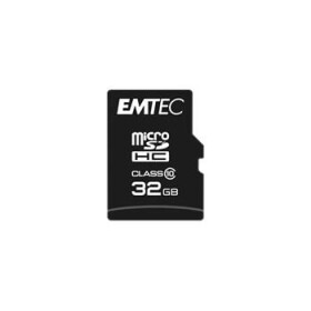 EMTEC Classic micro SDHC karta 32GB + adaptér SD / Class 10 / čtení: 20MBs / zápis: 12MBs / vhodné pro běžné použití (ECMSDM32GHC10CG)