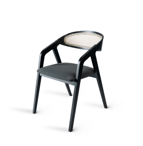 MURDIA trade s.r.o. Jídelní židle křesílko FRAME CANE - černá (buk) MUR-FRAME-CANE-CERNA