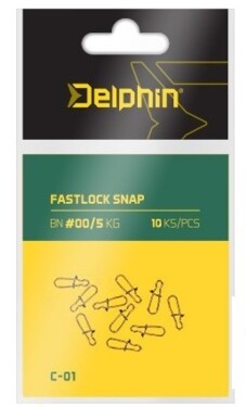 Delphin Karabinka Fastlock Snap C-01 Velikost 0 8kg 10ks (969C01002)