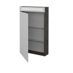Dřevojas - Jednodveřová galerka AIR GAOE 50 - D16 Beton tmavý / Pravé 238667P