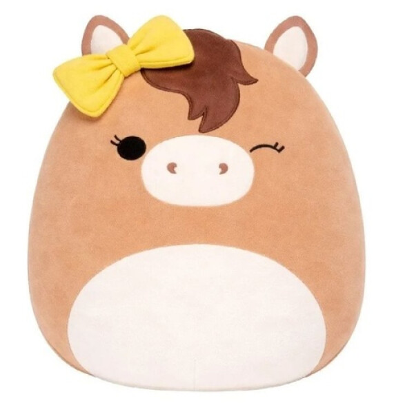 Squishmallows Hnědý kůň s mašlí - Tomar 13cm