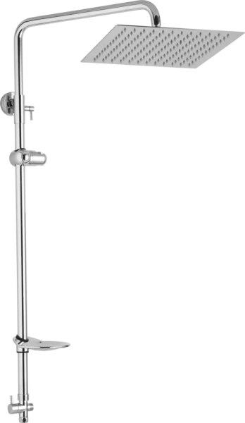JB Sanitary Sprchová sestava pro horní vývod, 30 x 30 cm, včetně keramický přepínač,mýdlenka, držák sprchy, bez příslušenství SS 21 10