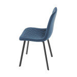 Jídelní židle, modrá, sametová látka, DCL-973 BLUE4