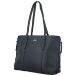 Módní dámská koženková kabelka na rameno Belle, tmavě modrá