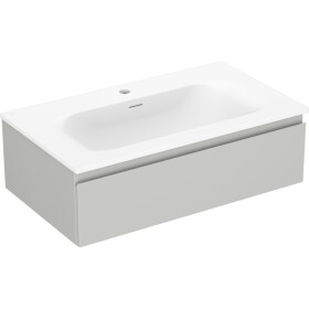 MEXEN/S - Orio koupelnová skříňka 80 cm s umyvadlem Vela, 1 šuplík, šedá mat/bílá mat 91A10-08023-1-BF62-W23M01