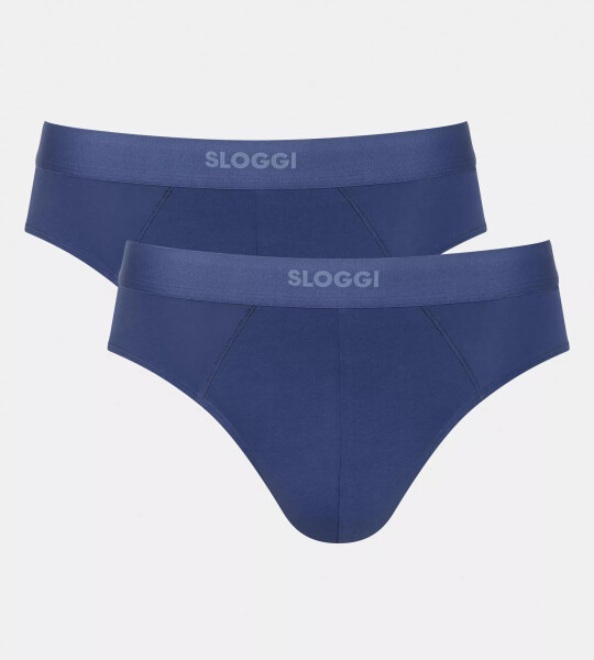 Pánské slipy EVER Ease Brief 2P - UNKNOWN - tm. modré 6312 - SLOGGI UNKNOWN L