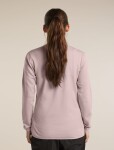 Dámská merino mikina ICEBREAKER Wmns Merino 560 Realfleece Elemental II LS Zip, Pink Quartz velikost: XL