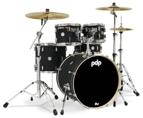 PDP Concept Maple 5 Piece Set Satin Black Finish Ply