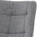 Jídelní židle, šedá, látka, CT-394 GREY2