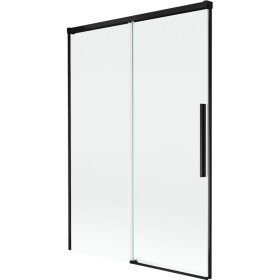 MEXEN/S - Rox vanová zástěna 2-křídlová posuvná 120 x 150, transparent, černá 8C9-120-001-70-00