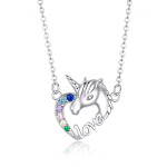 Elenys stříbrný náhrdelník Jednorožec Unicorn