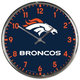 Hodiny Denver Broncos NFL Chrome Team Design